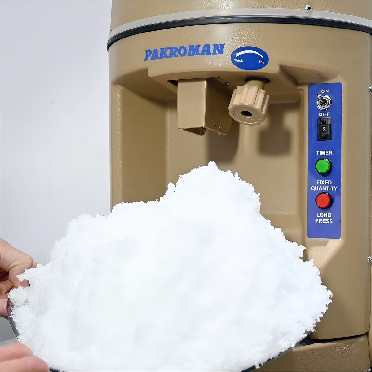 Ice Shaver Motor Rotation PAKROMAN Fully Automatic 110V Commercial Ice Shaver And Crusher, Handl