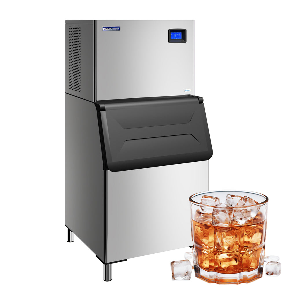 PAKROMAN 30" Air Cooled Modular full Cube Ice Machine with Bin - 650 lb.