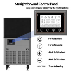 PAKROMAN  19.69" Air Cooled Undercounter Full Cube Ice Machine - 120lb.